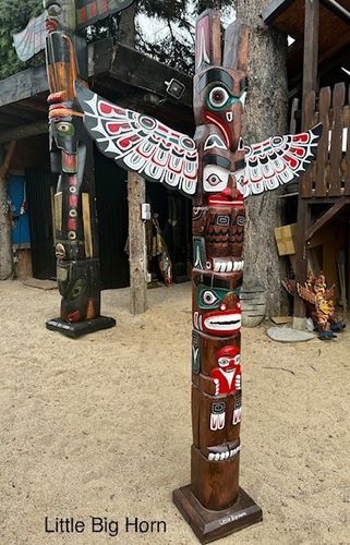 Totem Indian Totem Pole Shop Original Little Big Horn 2 Meter NEW
