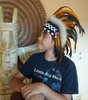 Kinder-Federhaube Indianer Kopfschmuck Original Little Big Horn