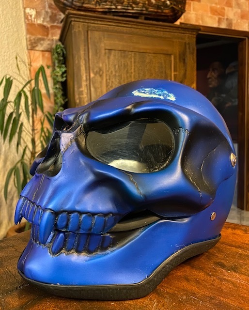 Bulzeye Skull Helm Größe M-L ONE SIZE Chopper Showhelm Vollhelm Harley Biker