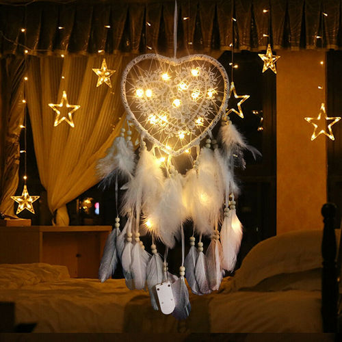 Dreamcatcher Traumfänger mit LED New Collection Indian Decoration