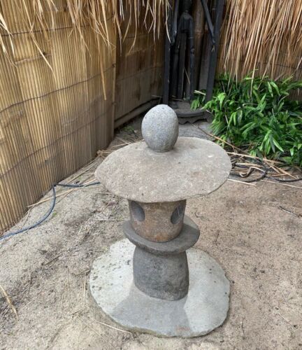 stonelamp gardenlamp 55 cm unikat