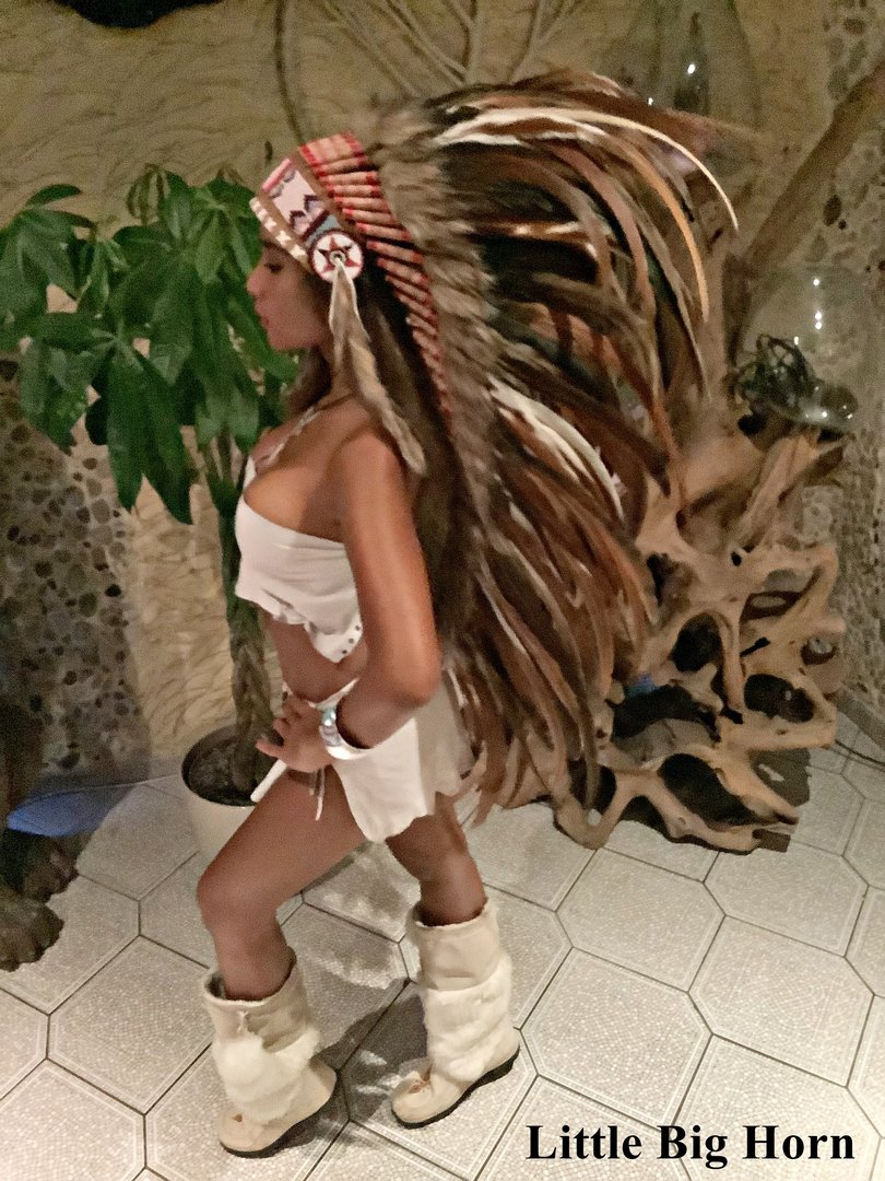 Warbonnet Real Feathers Indian Headdress coiffe indienne medium