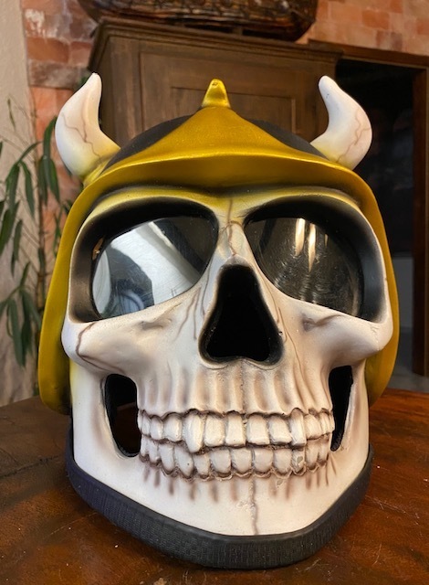Bulzeye Skull Helm Teufel Größe S Chopper Showhelm Vollhelm Harley Biker