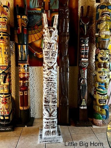 Totem Indian Totem Pole Shop Original Little Big Horn 2 Meter