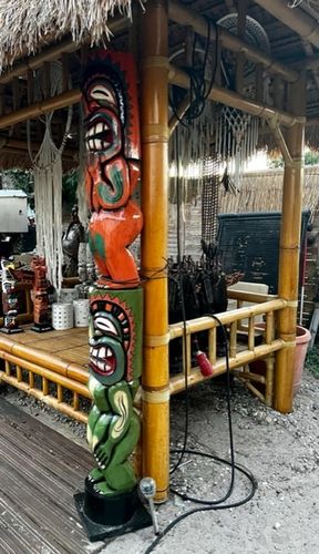 Totem Pole Tiki New Design Shop Original Little Big Horn 2,00 Meter