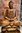 Buddha Massiv Holz Dekoration Buddha 0,84 Meter Statue Skulptur Little Big Horn