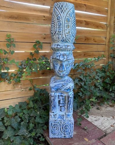 Totempole wooden Marterpfahl  Inka Collection Totem 0,71m Totem Pole 27,95 Inches