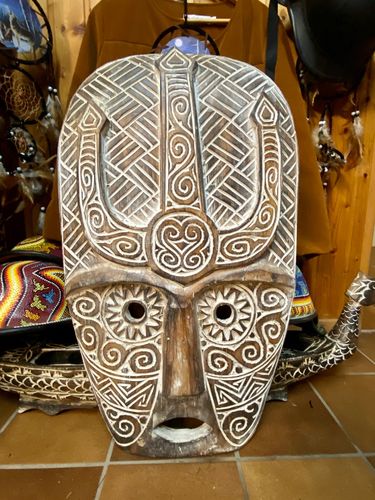 Maske Wanddekoration Mask Decoration Celtic - Viking Little Big Horn