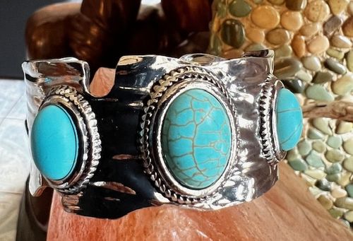 Indianerschmuck Armband, bracelet ARMREIF SILBER Schmuck Türkis