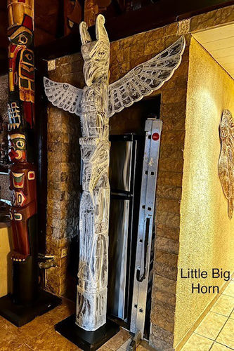 Totempfahl Indianer Marterpfahl Little Big Horn 3,00 Meter