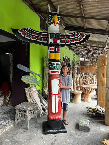 Totempfahl Marterpfahl COLLECTION Totem 3 Meter Little Big Horn