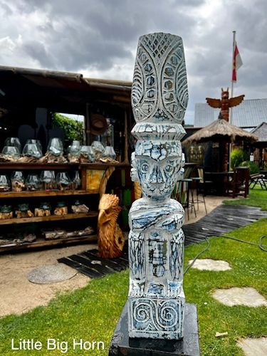 Totempfahl Holz Marterpfahl Inka Collection Totem 0,71m Totem Pole 27,95 Inches