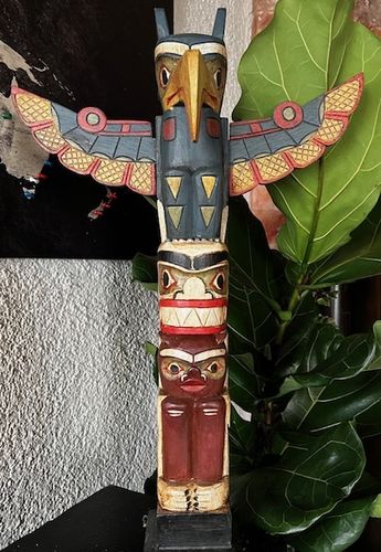 Totempfahl Indianer Marterpfahl Little Big Horn 60 cm
