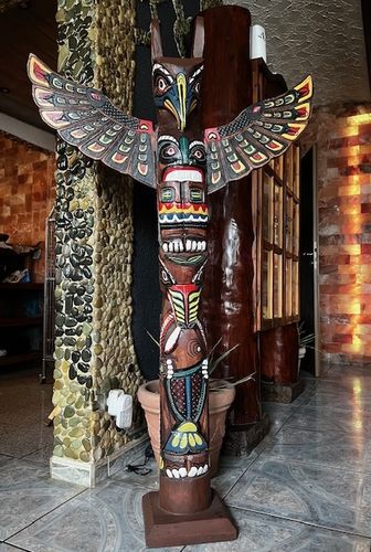 Totempfahl Indianer Marterpfahl Little Big Horn 1,50 Meter