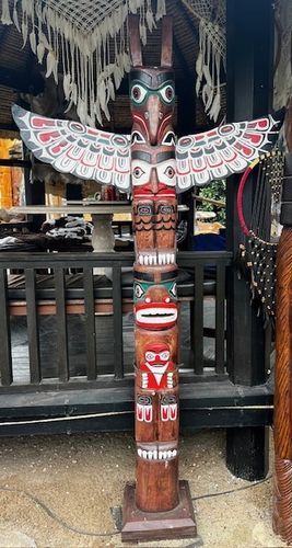 Totempfahl Indianer Marterpfahl Little Big Horn 2 Meter